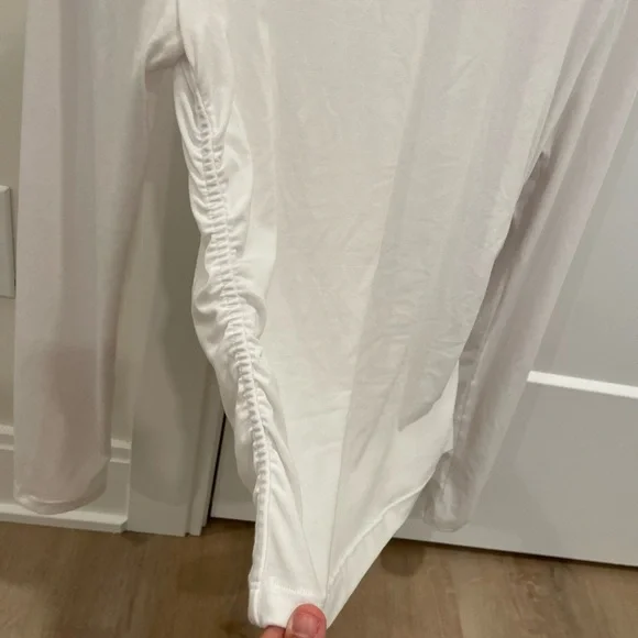 Athleta White Long Sleeve Tee - Picture 3 of 4